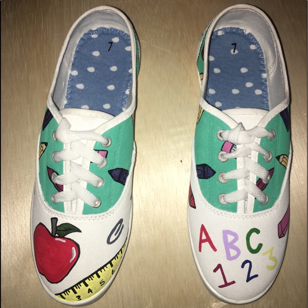 Custom School Themed Shoes